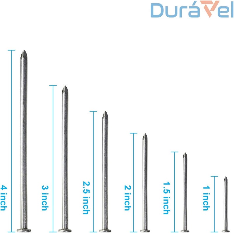 Duravel High Strength Round Head Nails for Carpentry and Electrical Work (Pack of 100, 2 Inch) - Image 2